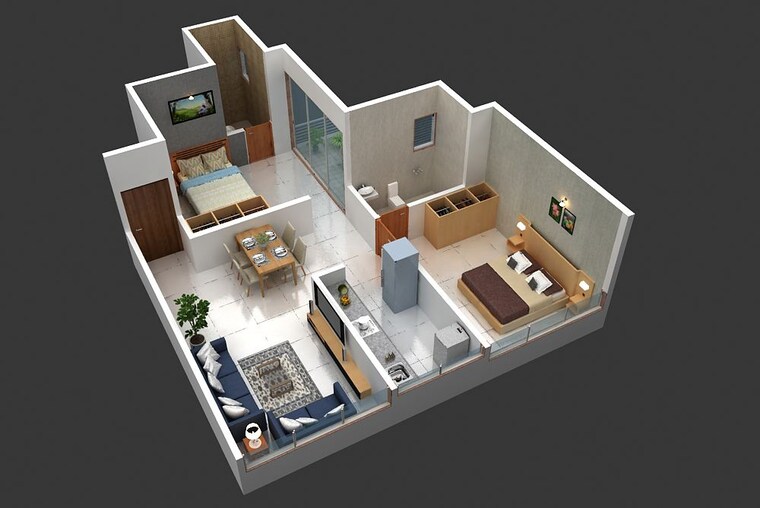 undefined, advika-ayansh-crown 1 Bedroom 735 Sq.Ft. Apartment In Ulwe Sector 19 Navi Mumbai 10444301