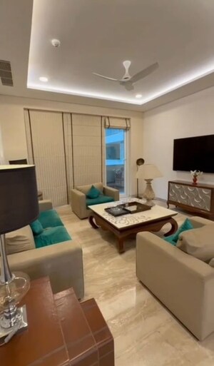 Living Room in 4 BHK Apartment at Ambience Creacions, Sector 22 – for Rent