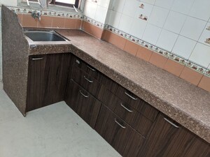 Kitchen in 1 BHK Apartment at Rutu Estate, Brahmand – for Rent