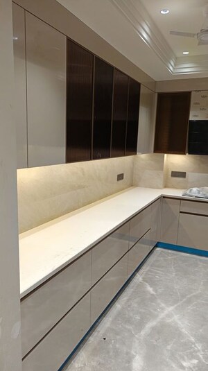Kitchen in 3 BHK Builder Floor at Sushant Lok I – for Sale