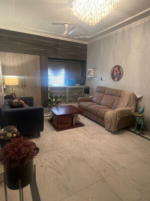 Living Room in 3.5 BHK Builder Floor at Jasola Vihar – for Sale