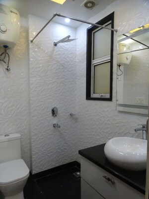 Bathroom in 3.5 BHK Builder Floor at Jasola Vihar – for Sale