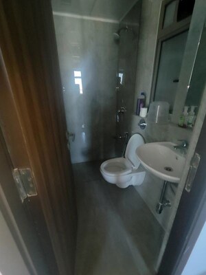 Bathroom in 1 BHK Apartment at Sheth Irene, Malad West – for Rent