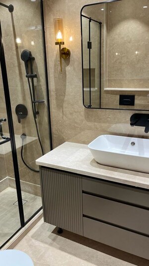 Bathroom in 3 BHK Builder Floor at Gulmohar Park – for Sale