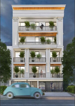 4 BHK Builder Floor – Exterior View View at Sector 49 - for Sale