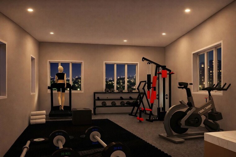 Gym, kuttanellur 3 Bedroom 2500 Sq.Ft. Independent House In Kuttanellur Thrissur 10451527