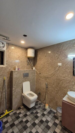 Bathroom in 2 BHK Builder Floor at Saket – for Rent