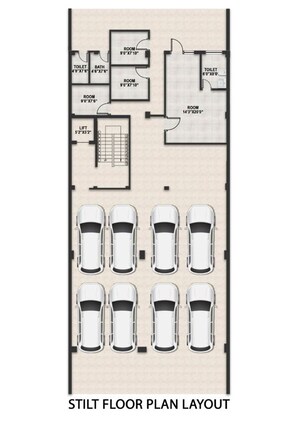 Floor Plan in 4 BHK Builder Floor at Sector 63a – for Sale