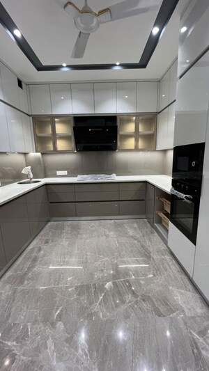 Kitchen in 4 BHK Builder Floor at Sushant Lok ii – for Sale
