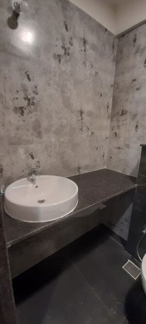 Bathroom in 1 BHK Apartment at Ajmera Boulevard, Malad West – for Rent