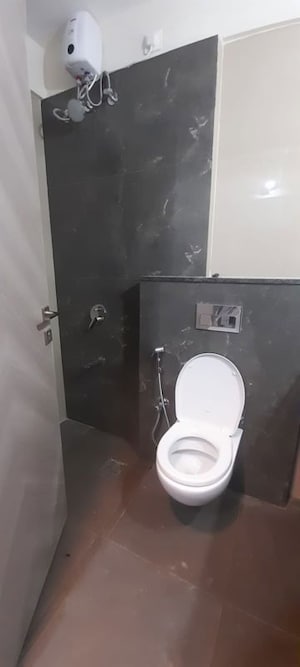 Attached Bathroom in 1 BHK Apartment at Ajmera Boulevard, Malad West – for Rent