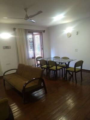 Living Room in 3 BHK Apartment at Rose Ville, Richmond Town – for Rent