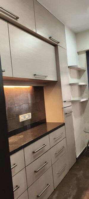 Kitchen in 1 BHK Apartment at Lokhandwala Residency, Worli – for Rent