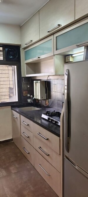 Kitchen in 1 BHK Apartment at Lokhandwala Residency, Worli – for Rent