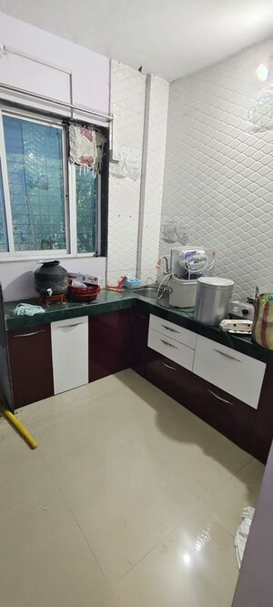 Kitchen in 1 RK Apartment at Aparna Society, Dombivli West – for Rent