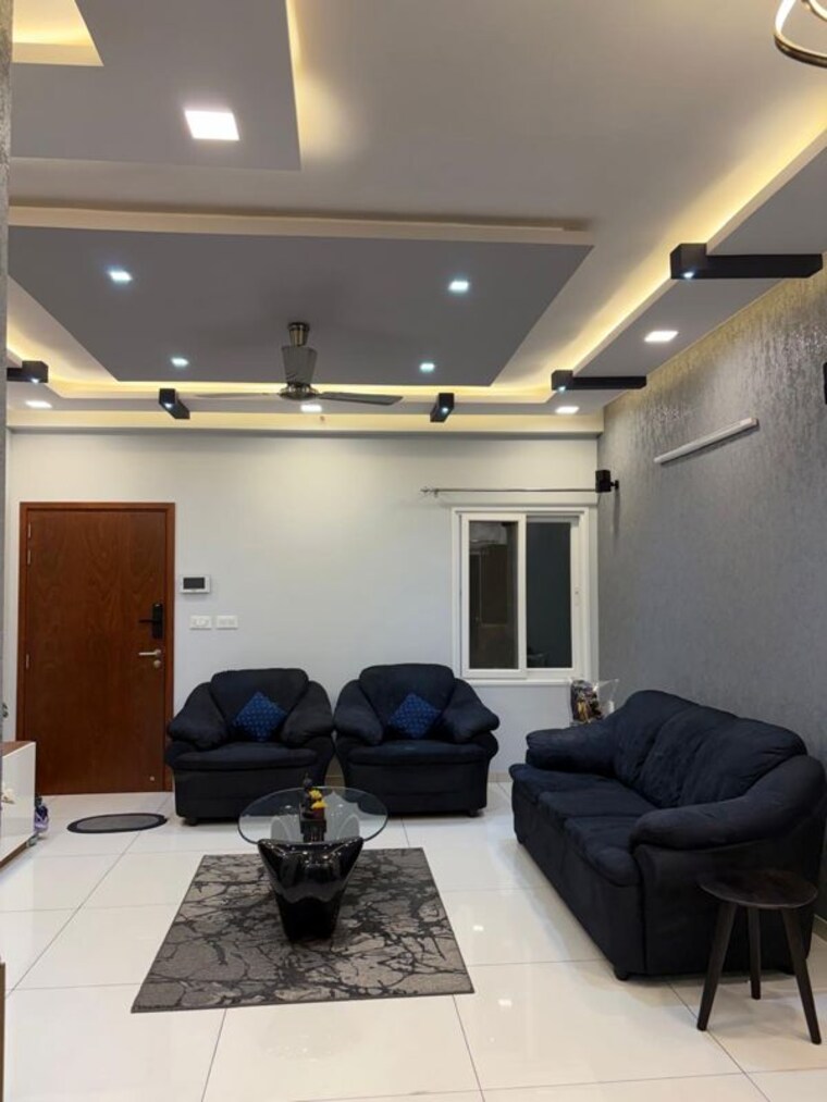 Living Room, l-t-raintree-boulevard 3 Bedroom 1700 Sq.Ft. Apartment In Hebbal Bangalore 10451924