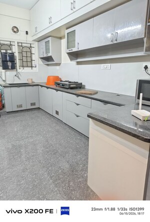 Kitchen in 3 BHK Apartment at AR Krishna Geet, Old Madras Road – for Rent