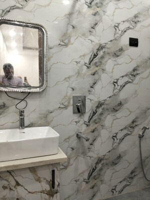 Bathroom in 2 BHK Builder Floor at Khirki Extension – for Sale