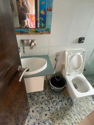 Bathroom in 2 BHK Apartment at Juhu – for Rent