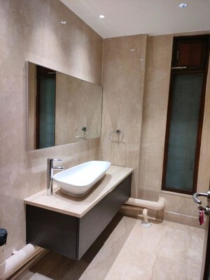 Bathroom in 4 BHK Builder Floor at Friends Colony – for Rent