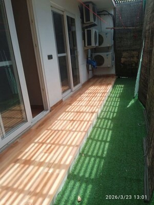 Balcony in 3 BHK Builder Floor at Sushant Lok I – for Sale