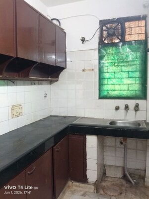 Kitchen in 1 BHK Builder Floor at Malviya Nagar – for Rent