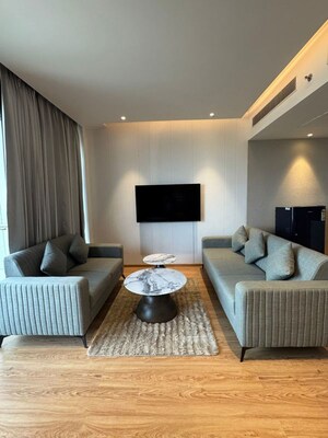 Living Room in Studio Apartment at M3M My Den, Sector 67 – for Rent