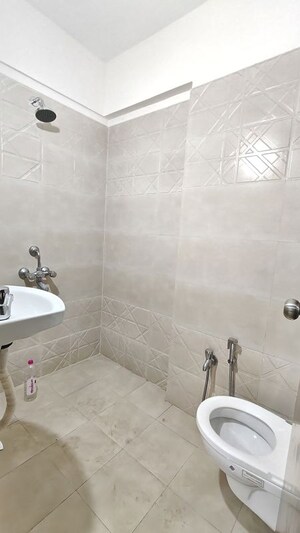 Bathroom in 1 BHK Apartment at DGS Sheetal Tapovan, Malad East – for Rent