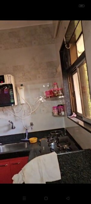 Kitchen in 1 BHK Apartment at Vashi Sector 12 – for Rent