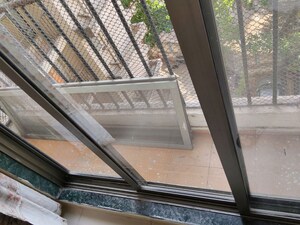 Balcony in 2.5 BHK Apartment at Everest World Morning Glory CHS Ltd, Kolshet Road – for Rent