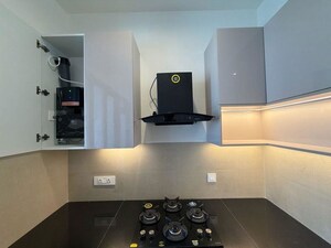 Kitchen in 3 BHK Apartment at Adani Ten BKC, Bandra East – for Rent