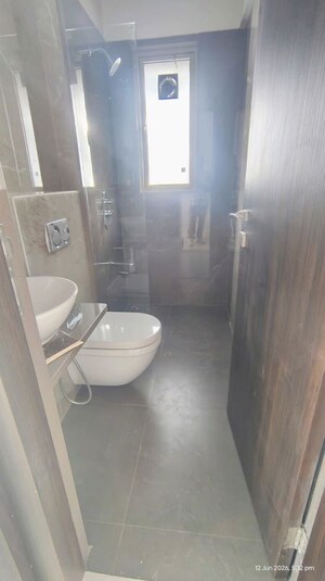 Bathroom in 1 BHK Apartment at Kabra Garnet, Malad West – for Rent