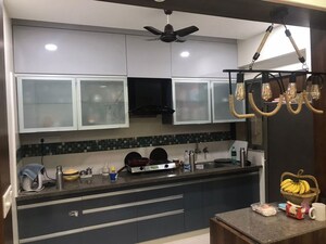 Kitchen in 3 BHK Apartment at Shree Vishwanath Heights, Rakhial – for Rent