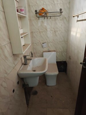 Bathroom in 3 BHK Builder Floor at Vasant Vihar – for Rent