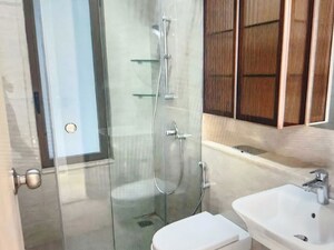 Bathroom in 4 BHK Apartment at Adani Ten BKC, Bandra East – for Rent