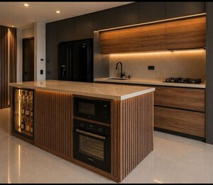 Kitchen in 3 BHK Villa at Arsha Madhav Greens, Gomti Nagar – for Sale