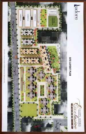 Master Plan in 3 BHK Apartment at Adore Happy Homes Exclusive Phase 2, Sector 86 – for Sale