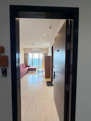 Building Lobby in 2 BHK Apartment at Adani Ten BKC, Bandra East – for Rent