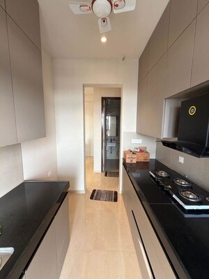 Kitchen in 2 BHK Apartment at Adani Ten BKC, Bandra East – for Rent