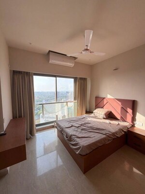 Bedroom in 2 BHK Apartment at Adani Ten BKC, Bandra East – for Rent