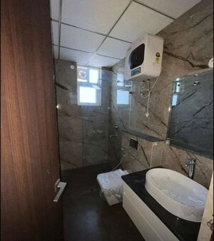 Bathroom in 3 BHK Apartment at Maya Green Lotus Utsav, International Airport Road – for Rent