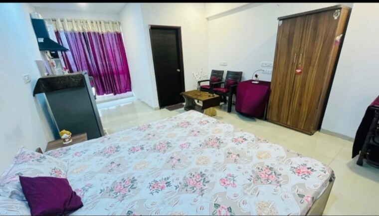Bedroom, eternal-manhattan-riviera Studio 300 Sq.Ft. Apartment In Jagatpura Jaipur 10452768