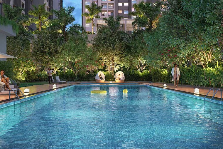 Swimming Pool, paranjape-forest-trails-everglades-h3-and-h4 2 Bedroom 912 Sq.Ft. Apartment In Bhugaon Pune 10445444