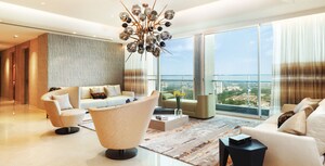 Bathroom in 4 BHK Apartment at Marathon Monte South, Byculla West – for Rent