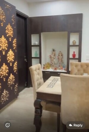 Dining area in 3 BHK Builder Floor at Sushant Lok I – for Sale