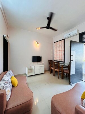 Living Room in 2 BHK Apartment at The Ultra CHS, Mahim West – for Rent