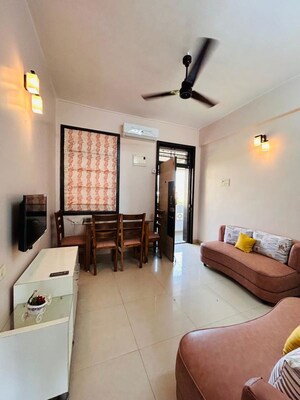 Living Room in 2 BHK Apartment at The Ultra CHS, Mahim West – for Rent