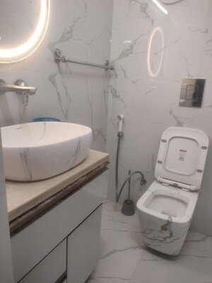 Bathroom in 4 BHK Apartment at Vasant Kunj – for Rent