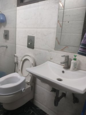 Bathroom in 4 BHK Apartment at Vasant Kunj – for Rent