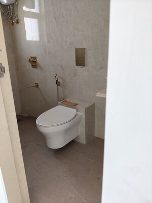Bathroom in 2 BHK Apartment at Dev Leo Tower, Oshiwara – for Rent